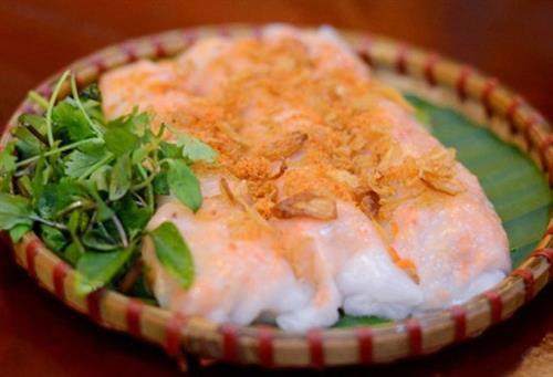 Thơm ngon bánh cuốn tôm Thái Thụy
